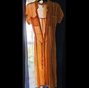 Button-up maxi dress